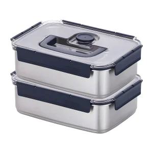 스텐락 김치통 스텐 밀폐 용기 모스트 미니핸디 2개 세트