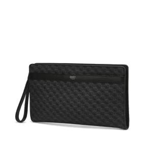 닥스 액세서리 26SS [클러치][LOUIS GRID][루이스 그리드] 블랙 DD 패턴 PVC DBBA6E034BK