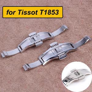 Tissot T1853 T용 3/4.5/6mm 시계 버클 부품 035617 티 035439 나비 버튼 스트랩 금속 걸쇠 15/17/19/21/22