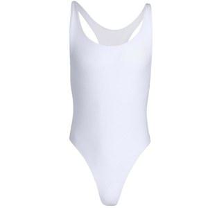 iiniim 남성용 민소매 원피스 바디수트 레오타드 스트레치 싱글 체조 속옷