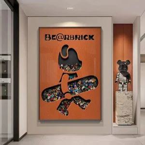 베어브릭 레고액자 팝아트 카우스 매장꾸미기 브릭베어 카페