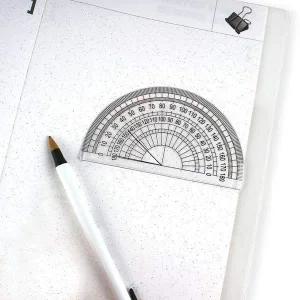 [셀러에이드]각도기 플라스틱 초등학교 학용품 수학 각도 측정기