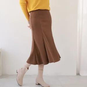 머메이드 스웨이드 스커트 HSK110