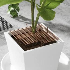 화분 덮개 사각형 흙막이 식물 보호 커버 가리개
