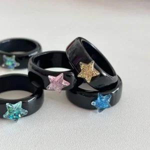 [골드스마일]스타 인기 별 포인트 Y2K 감성 아크릴 투명 포인트 오