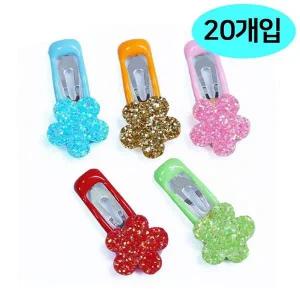 [콩심팥심]핀 1판 문펫 미니 20개입 강아지 꽃 똑딱이1