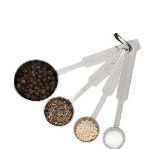 [콩심팥심]TC 스텐계량스푼 4종세트 요리 제빵 계량 스푼