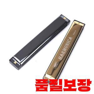 어린이 초보자를 위한  24 홀 C 키 트레몰로 하모니카 입 오르간 더블 로우 블루스