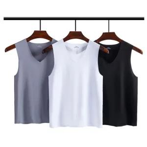 (무료배송) DE남성용 V넥 기능성 쿨나시 심리스 무봉제 나시 런닝