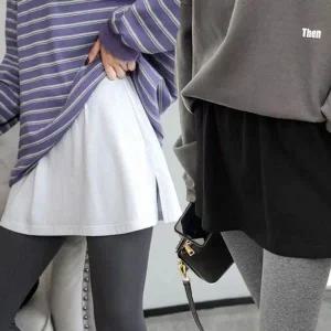 [하프클럽/]여자 올데이 밴드 치마 코디레이어드 레이디 스커트썸머 F/W 흰