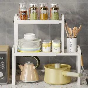 [골드스마일]길이조절 주방수납선반 다용도 그릇 양념통 정리대 수납선반