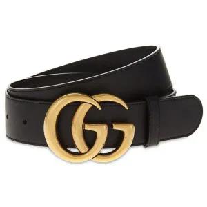 [구찌]GUCCI 구찌 와이드 레더 벨트 (400593 AP00T 1000)