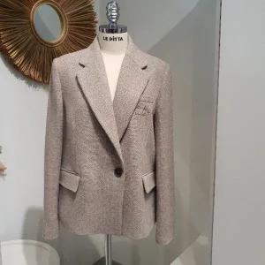 [르피타] HC06 클래식 헤링본 싱글크롭 울자켓(베이지) 클래식 헤링본 싱글크롭 울 (S42807208)