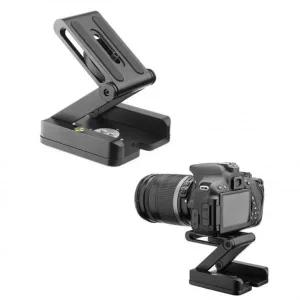 DSLR 카메라 플레이트 마운트 틸트 각도 조절 삼각대 받침대