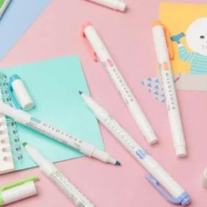 형광펜 5본세트 파스텔 색상 공부용 필기구 밑줄용 암기용펜 (WFKN0CF)