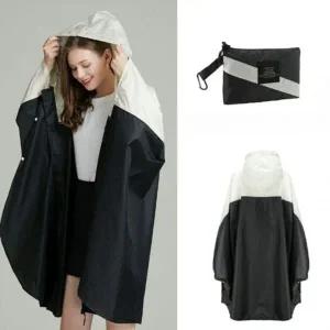 [하프클럽/]스탠다드남녀공용 젠더리스 케이프형 비옷 레인코트 라이더점