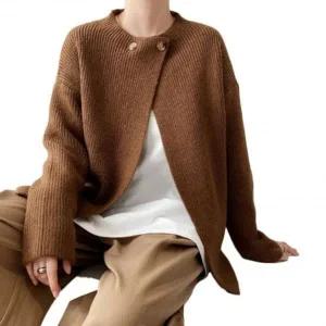 [하프클럽/]스타일링 스트라이프짜임 걸 재킷풀오버 자켓 베이직 뉴