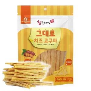 [골드스마일]강아지 그대로 스틱 치즈고구마 연어 250g 1P 간식