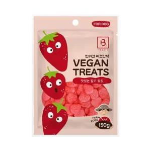 [골드스마일]강아지 비건 간식 논산 딸기 트릿 150g 1P 한입 스낵