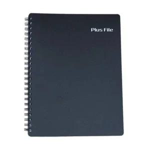 메카라인 플러스화일 30매 검정/(PP재질/트윈스프링) 박스(40개입)