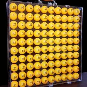 로또탁구공 주황색 벌크 행사 입찰 추첨기 추첨공 공함
