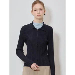 [하프클럽/]포미 골지 집업 니트 가디건 (택가격 178000원)