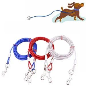 [골드스마일]튼튼한 대형견 와이어 리드줄 6mm 5m 목줄 산책용품 대형견목줄