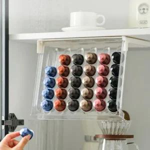 [골드스마일]커피캡슐 서랍형 보관함 투명 30구 수납 보관용기 서랍형정리함