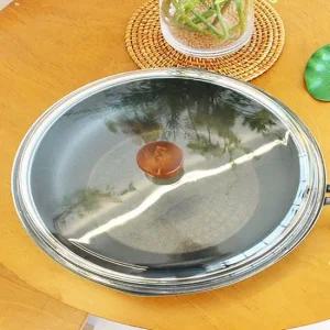 건강 다용도 유리 뚜껑 냄비 후라이팬 덮개 주방 업소 용품