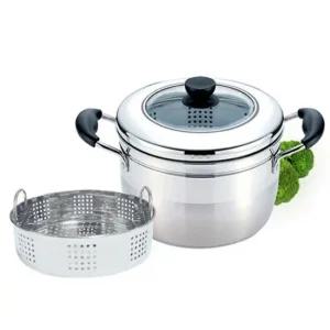 찜냄비 키친플라워 인덕션 찜기 찜통 채반 찜솥 26cm 곰솥냄비