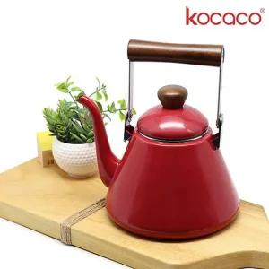 스텐주전자 코카코 드립티 주전자 1.7L 체리 인덕션 캠핑 법랑 인덕션주전자