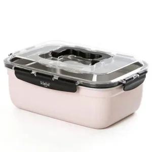 반찬통 쉐라프 밀폐용기 직사각 손잡이 스텐 2.9L 밀폐반찬통