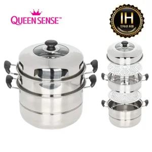 세신퀸센스 센싱 인덕션 34CM 3단찜냄비