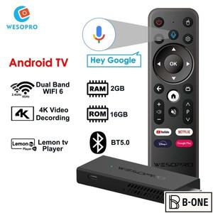 WESOPRO 안드로이드 TV 스틱 스마트 IPTV 동글 G2, VS Fire Mi 포함, 2GB RAM, 16GB 2.4GHz, 5.0GHz, 와이