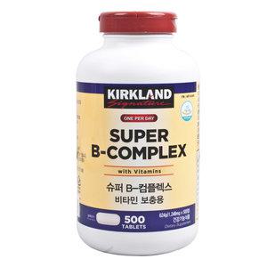 커클랜드 슈퍼 B-컴플렉스 비타민 보충용 500정