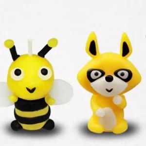 고품질 유아 어린이 깜찍나라 캐릭터 칼라 양초 세트 20종 펭귄양초 토끼양초 팬더양초 (WFHUQ29)