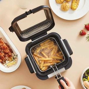 소형튀김기 가정용 미니 전기 미니튀김기 업소용 전용 1구 탁상용 새우튀김 없는