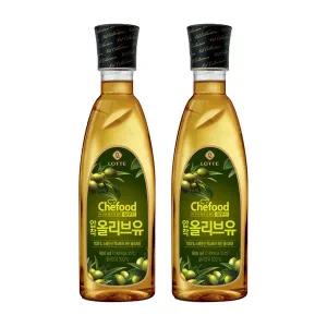 [롯데웰푸드][본사직영] Chefood 압착올리브유 900mlx2개