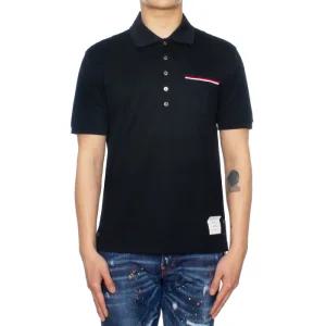 톰브라운 25FW 포켓 카라 티셔츠 MJP022A 01455 415