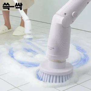 쓱싹 청소메이트 전동 청소기 무선 욕실 바닥 타일 브러시 다용도 세척기 IPX7 방수 6종브러시