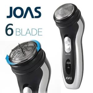 조아스 충전식 전기면도기 강력회전식 6날/면도기충전기/면도기휴대용/무선면도기/소형전기면도기