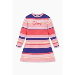 [갤러리아] 25FW 베네통키즈 컬러스 스트라이프 원피스 (QAOP13561_PK)