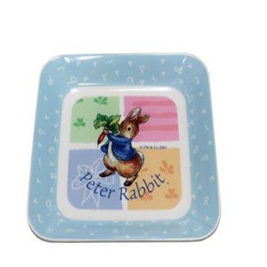피터래빗 토끼 멜라민접시  어린이용 간식 사각접시 14cm/17cm 1P