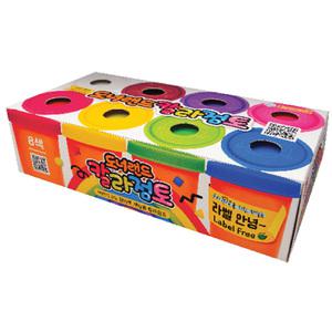 도너랜드 칼라점토 8색 놀이 미술용품 교재