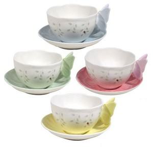 버터플라이 메도우 나비 핸들 커피잔 4인조