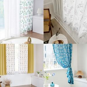 까르데코 플라워커튼 암막 레이스커튼 작은창 거실 커튼