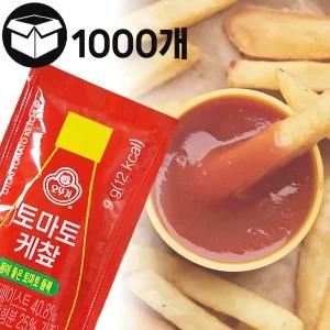 제이케이푸드 오뚜기 토마토케찹 9gx1000개 /일회용 케첩