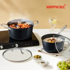 해피콜 풀인덕션 세이브 냄비 2종(4P)세트(20편수+24곰솥+뚜껑20+뚜껑24)