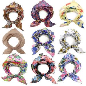 하늘하늘 쉬폰 삼각스카프 / 쁘띠스카프 / 국내산