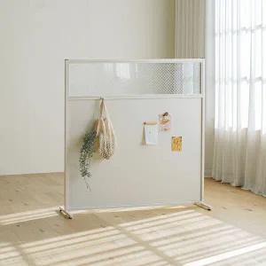 [클릭시 추가쿠폰] [레트로하우스] 틴우드 유리 철제파티션 1200 (하프)